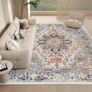 Orhopui Vintage Boho Design Washable Area Rugs