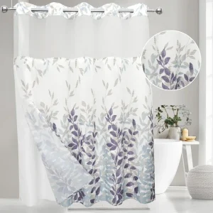 No Hook Shower Curtain Set
