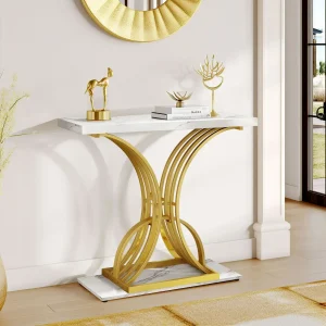 Modern Gold Console Table
