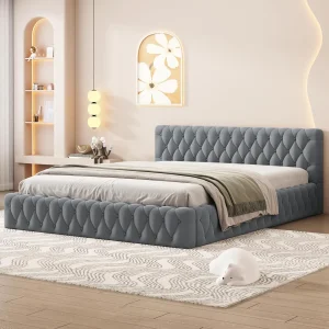 Upholstered Queen Platform Bed