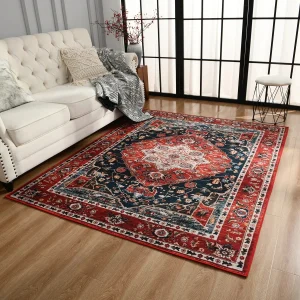 Boho Vintage Washable Bedroom Rug